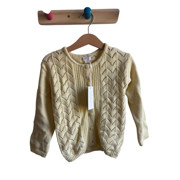 NWT Jamie Kay Yellow Cardigan 3T - Picture 1 of 4